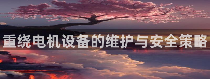 顺盈娱乐平台注册地址：重绕电机设备的维护与安全策略