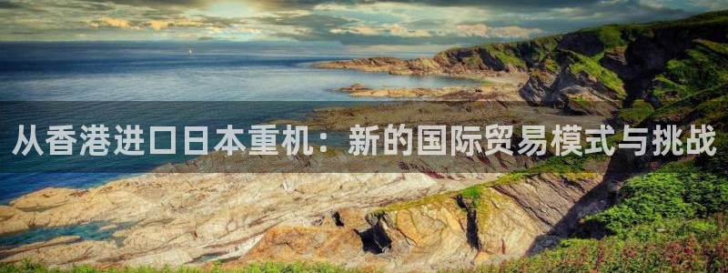 顺盈娱乐口究7276O：从香港进口日本重机：新的国际贸易模式