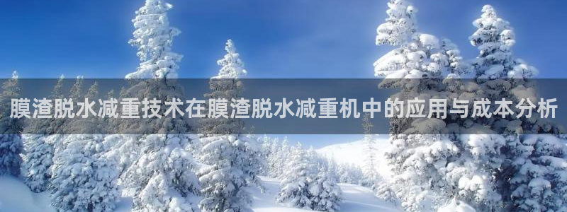 顺盈娱乐登录平台官网：膜渣脱水减重技术在膜渣脱水减重机中的应