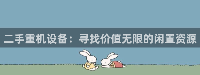 顺盈娱乐代理怎么样：二手重机设备：寻找价值无限的闲置资源