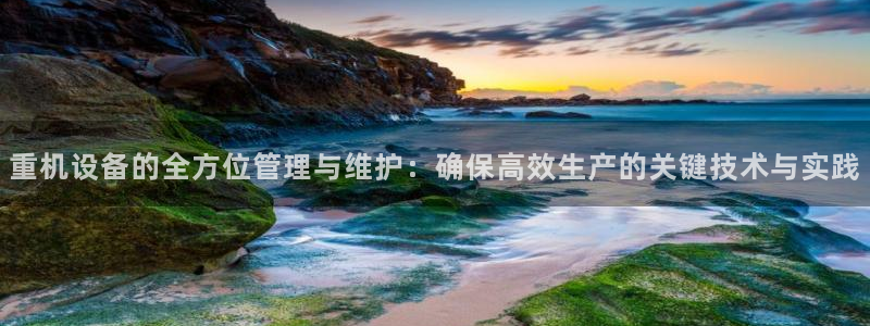 顺盈娱乐975949：重机设备的全方位管理与维护：确保高效生