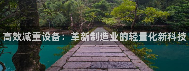 顺盈娱乐彩票：高效减重设备：革新制造业的轻量化新科技