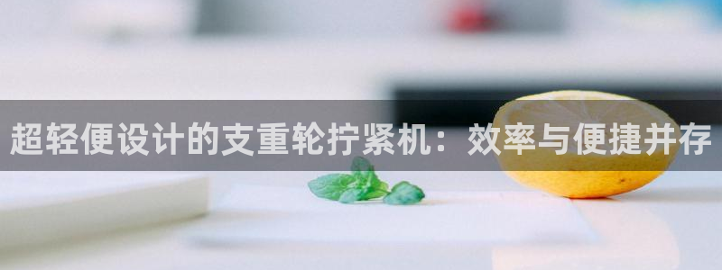 顺盈娱乐主管劳判官333OO：超轻便设计的支重轮拧紧机：效率